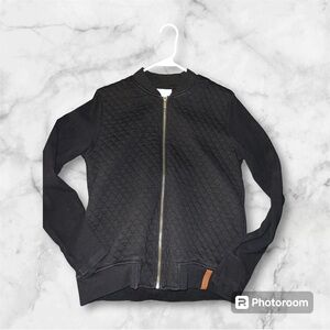 Ampersand Avenue Black Bomber Jacket